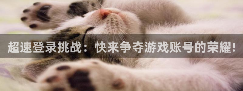蓝冠娱乐网页登录入口：超速登录挑战：快来争夺游戏账号的荣耀!